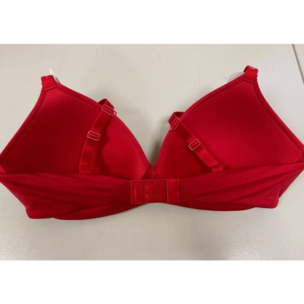 B. Tempt'd by Wacoal NWT size 32D red Wire Free T-Shirt Bra Future Foundation wi - Picture 5 of 6